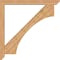 Ekena Millwork Westlake Slat Smooth Bracket w/ Offset Brace, Western Red Cedar, 5 1/2"W x 48"D x 48"H BKT0604X48X48WTL06SWR - alternate 2